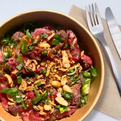 Tigre qui pleure "Bœuf Thaï"