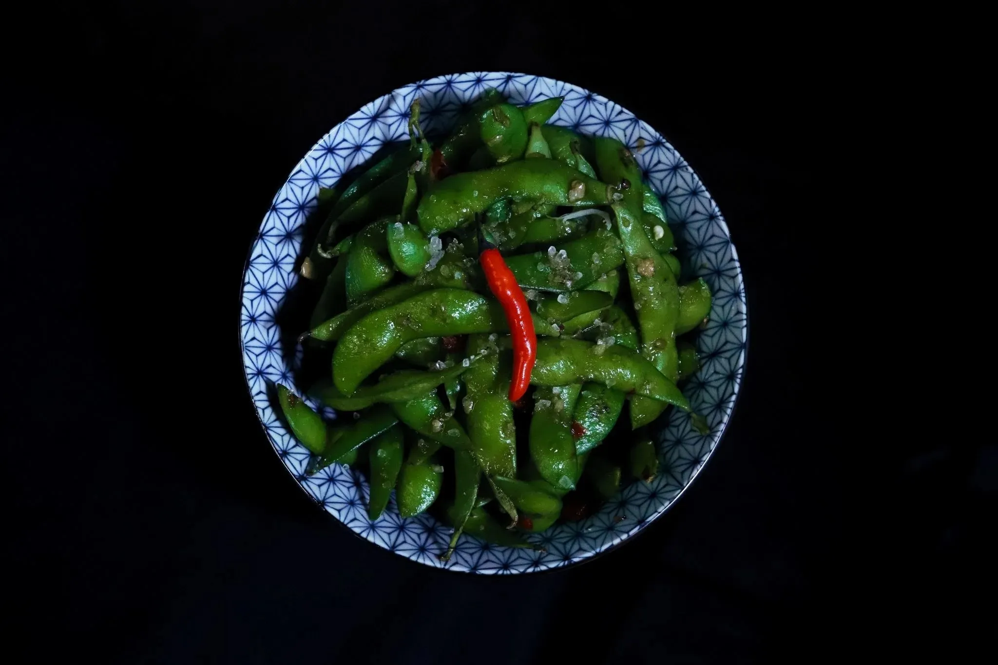 Edamame with Rock Salt