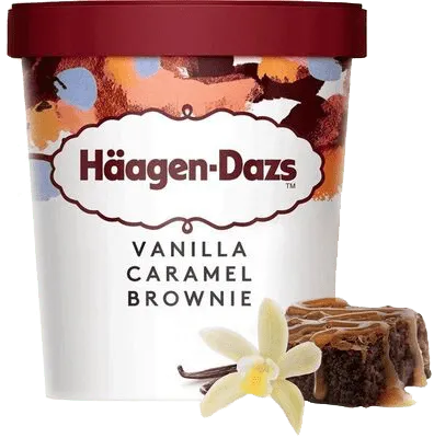 Haägen Dazs Vanille Caramel Brownie (460 ml)