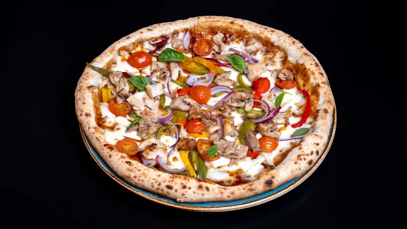 Pizza-Smoked Streaky BBQ Chicken-