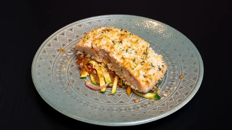 Main-Herb Crusted Salmon