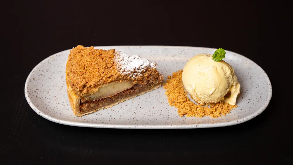 Kiosk-Warm Apple Pecan Crumble