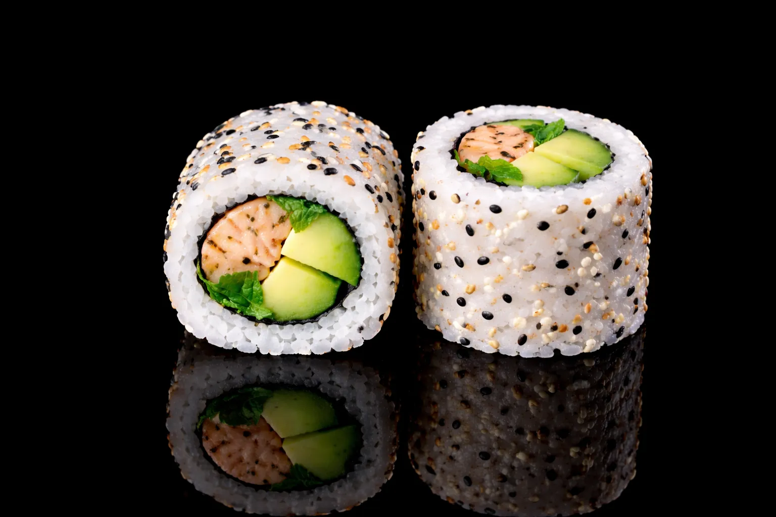 CALIFORNIA SAUMON CUIT AVOCAT MENTHE