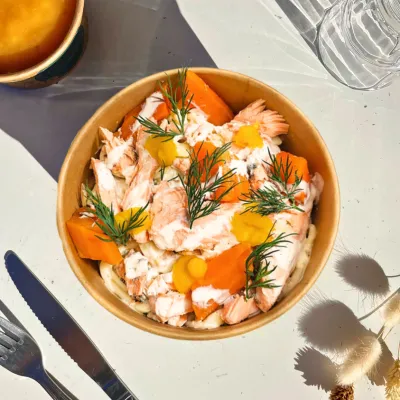 SPAGHETTI AU SAUMON & CRÈME CITRONNÉE 