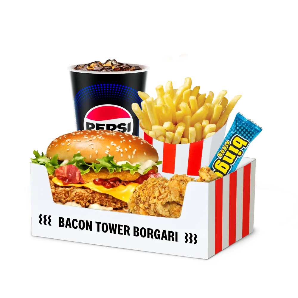 Bacon Tower borgari Box