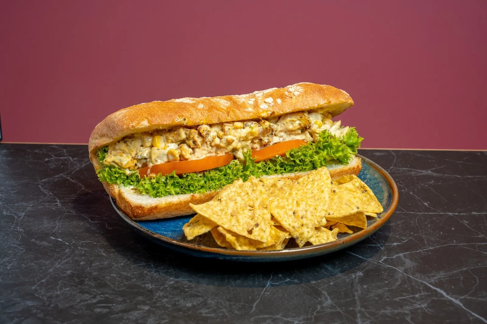 Chicken Bacon Sweet Corn Ciabatta