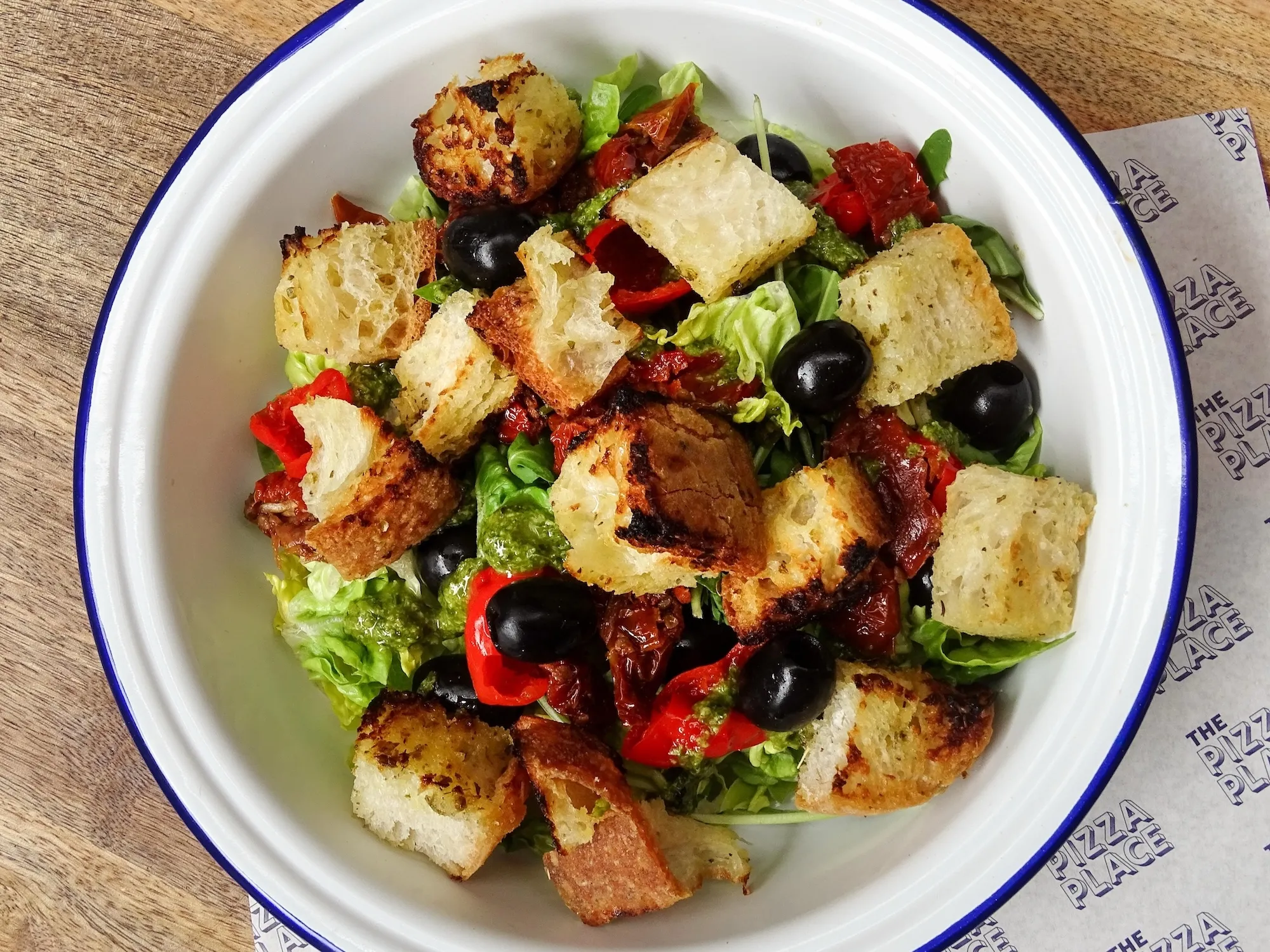 Crouton, Pesto Salad