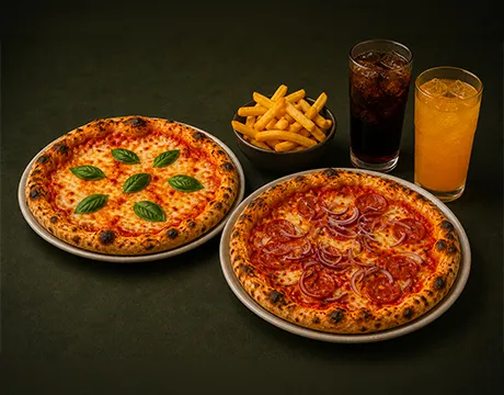 Pizza Combo For 2 Persons