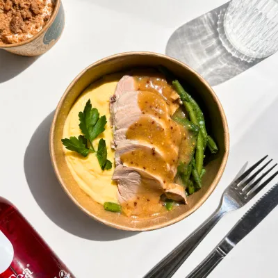 FILET MIGNON DE COCHON & POLENTA 