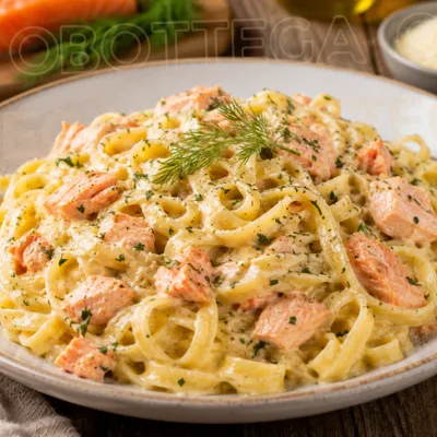 TAGLIATELLE AL SALMONE