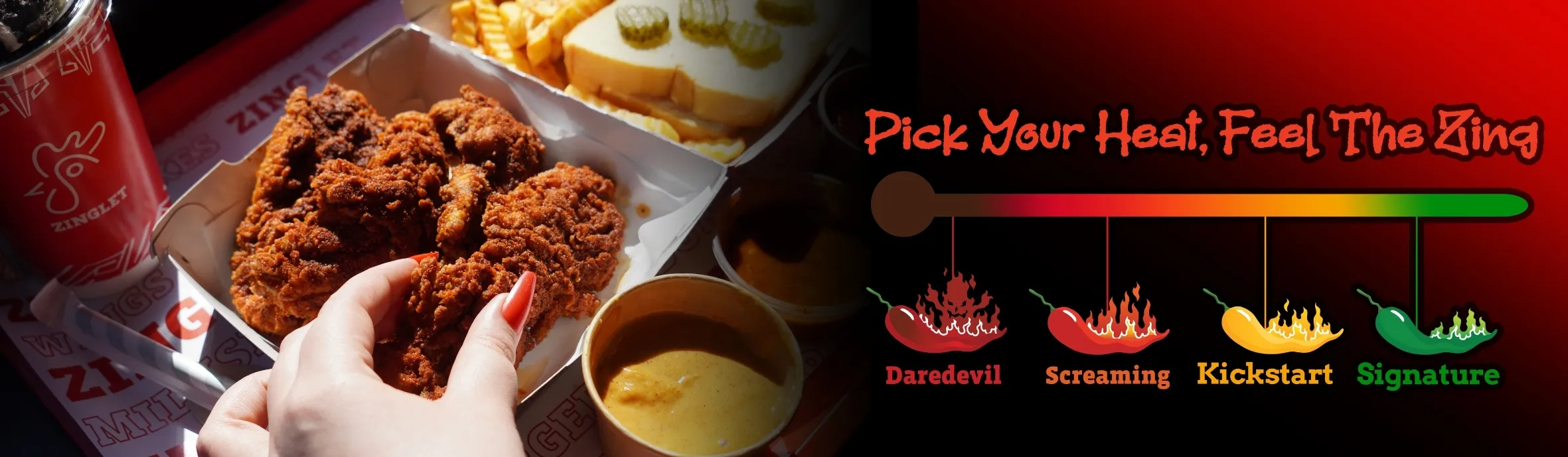 Fresh Chicken Tenders, Saucy Wings & Burgers | Zinglet