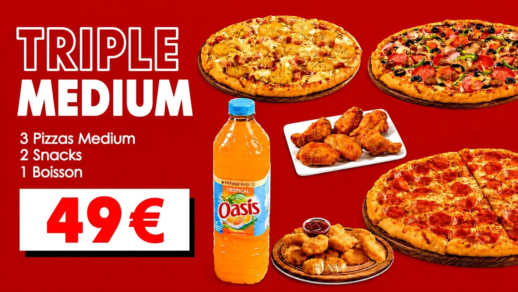 Menu Triple Medium