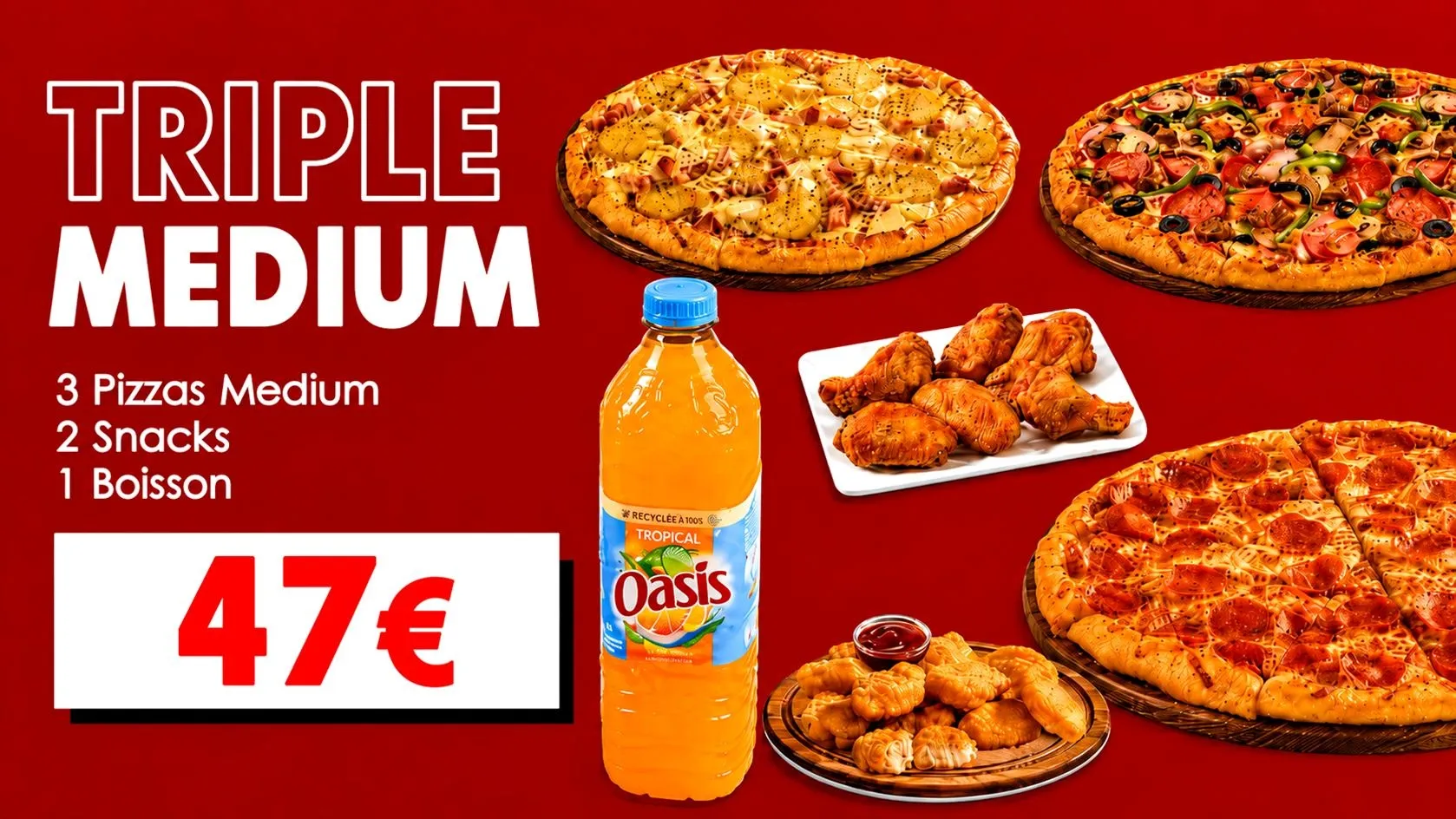 Menu Triple Medium