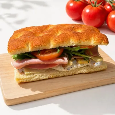 FOCACCIA RICOTTA TRUFFES - JAMBON 