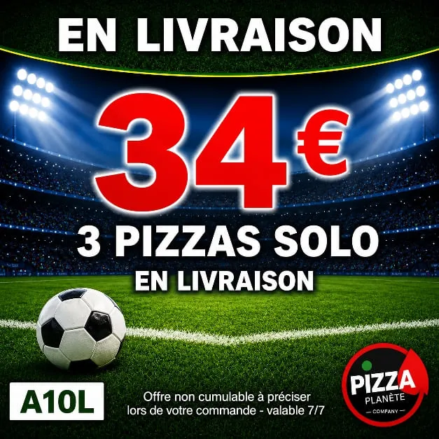 3 pizzas solo 
