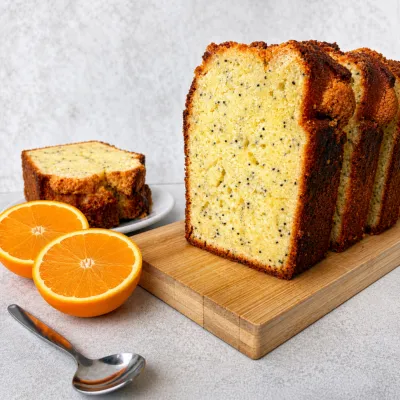 CAKE À L’ORANGE & PAVOT 