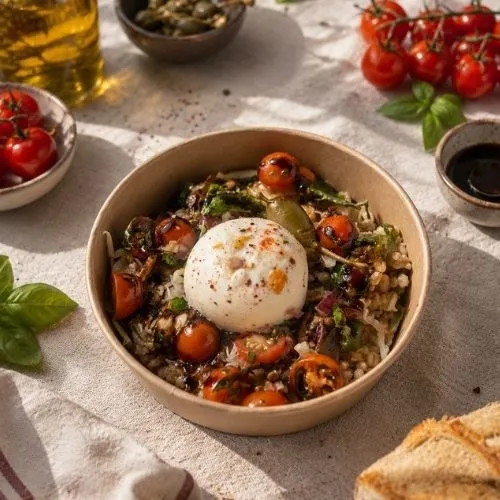 CAPONATA SICILIANA & BURRATA