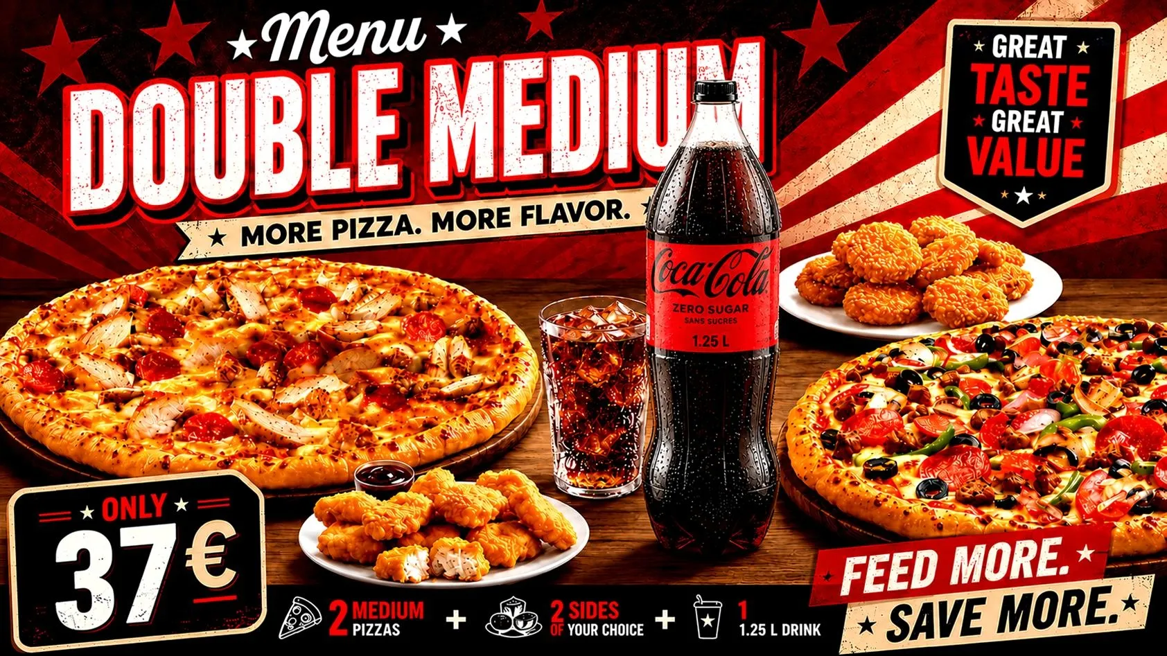 Menu Double Medium