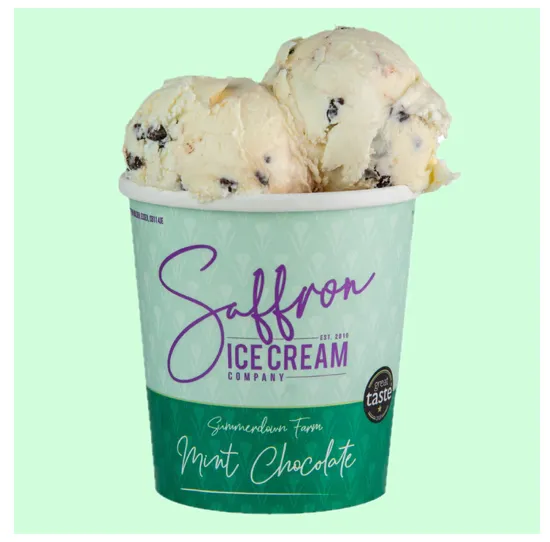 Saffron Ice Cream - Summerdown Farm Mint Chocolate 400ml