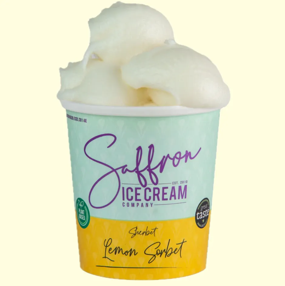Saffron Ice Cream Company - Sherbet Lemon Sorbet 400ml