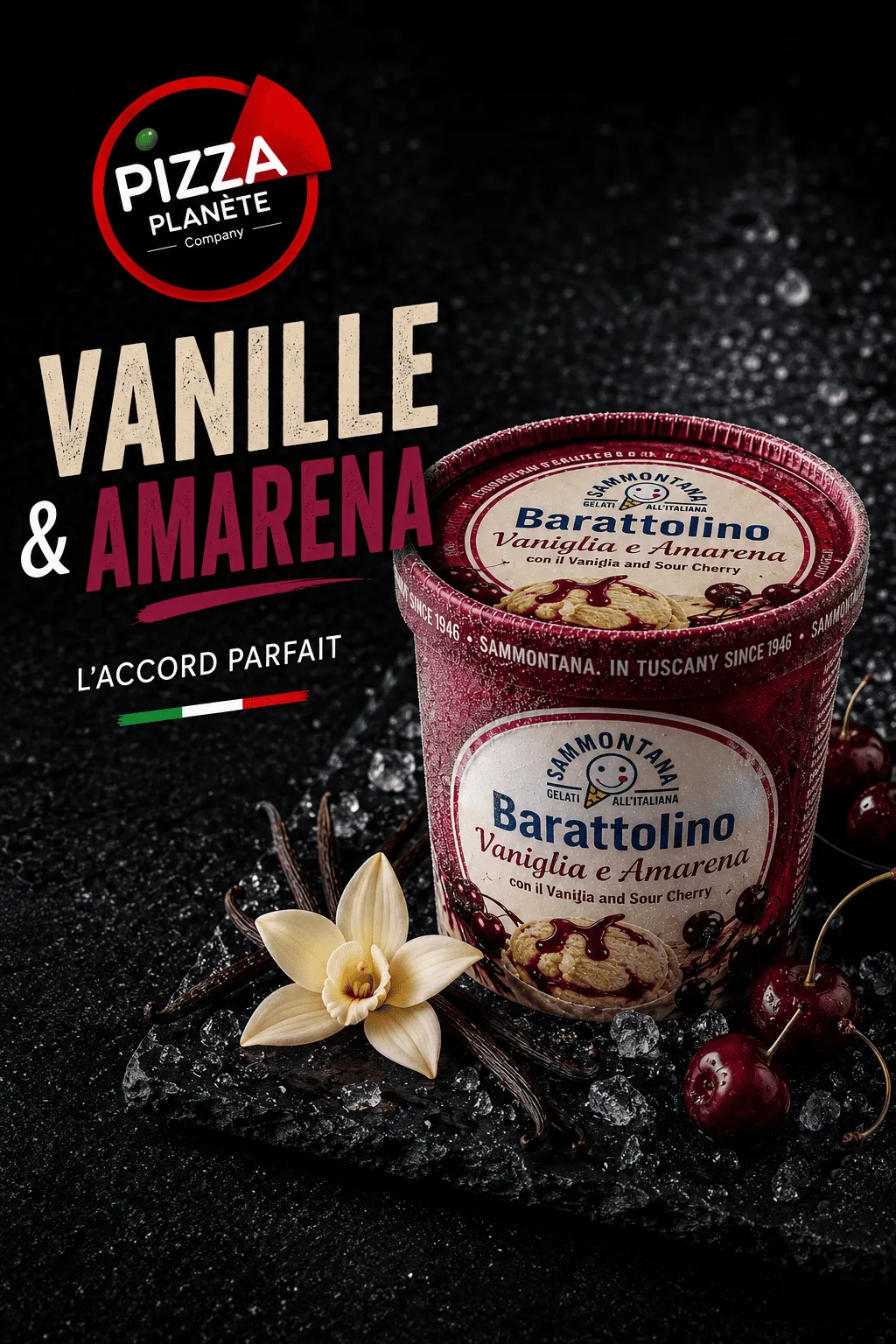 Glace Vanille Amarena