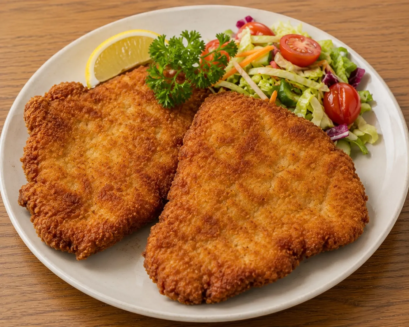 Poulet panes 2 parts