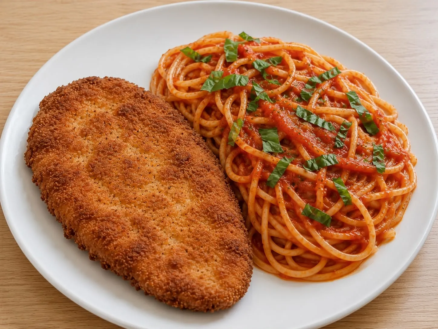 Jeudi 6 août Midi - Shnitzel & Pate a la sauce