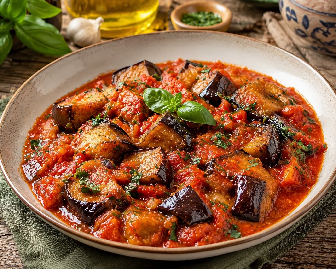 Aubergine frite