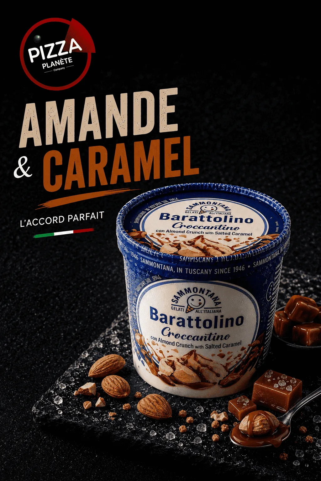 Glace Amande Caramel