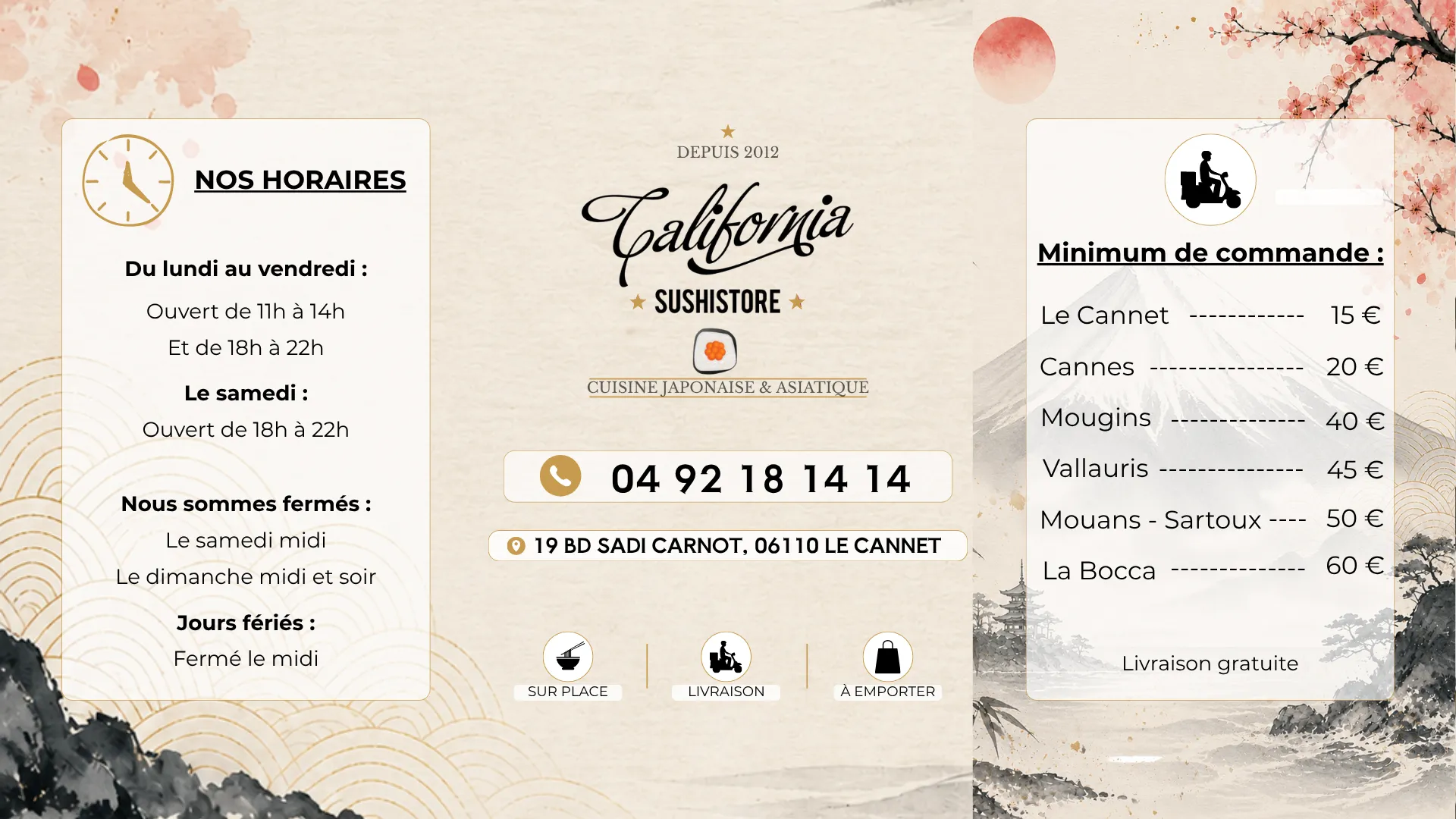 CALIFORNIA SUSHISTORE