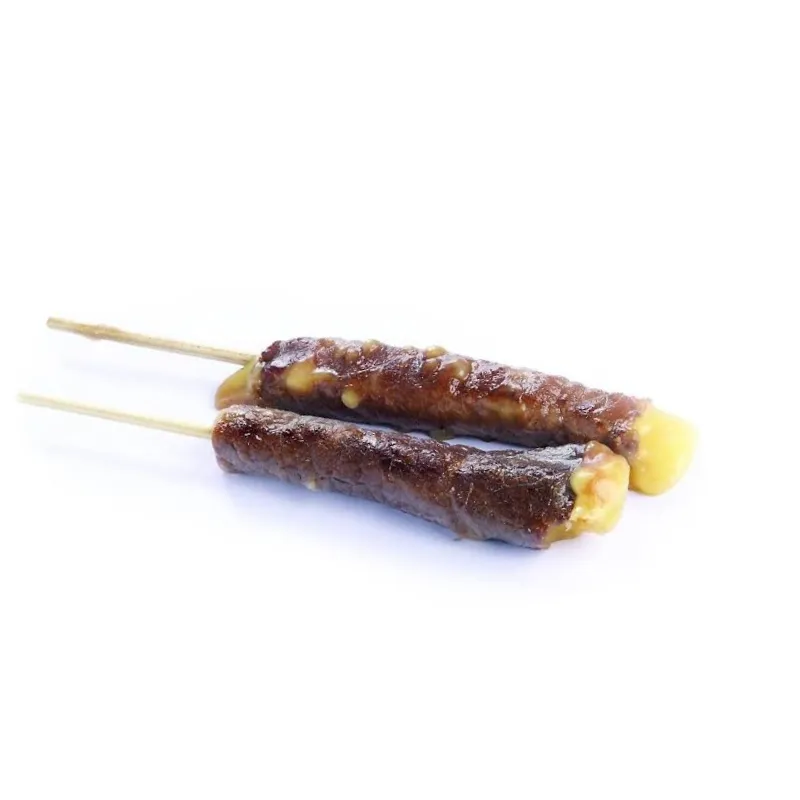 202-Brochettes bœuf fromage x2