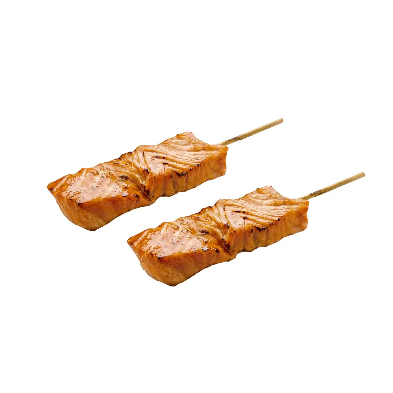 203-Brochettes saumon x2
