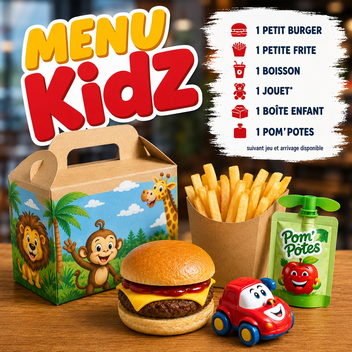 Menu kid'z Burger