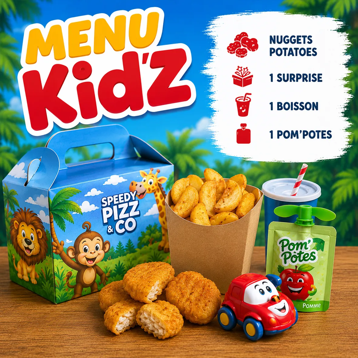 Menu kid'z nuggets
