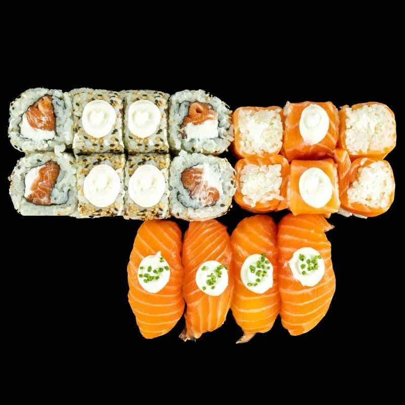 Menu Salmon cheese (18 pieces)