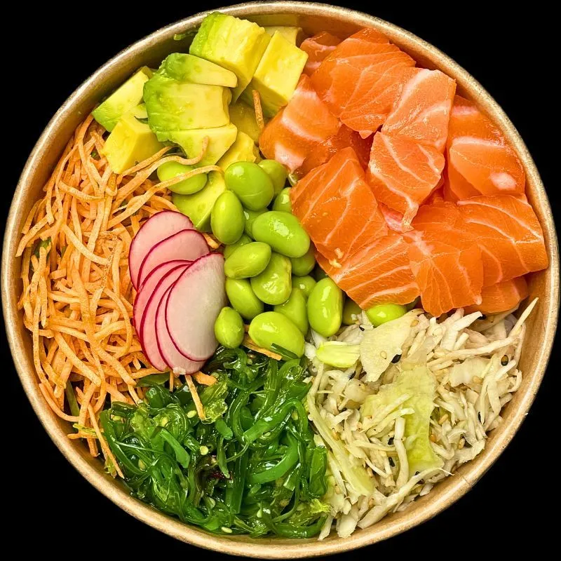 Poke bowl salmon
