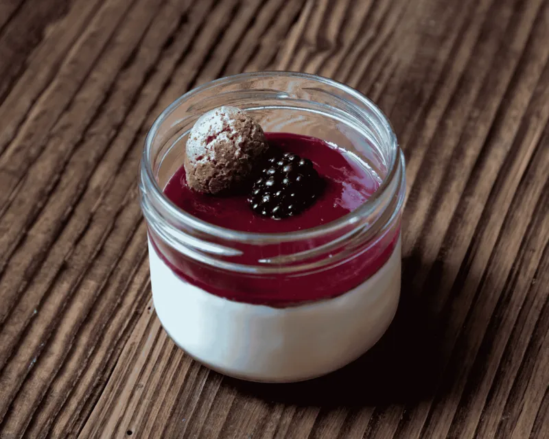 Panna cotta fruits rouges