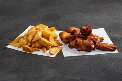 BBQ Chicken Wings & Wedges combo