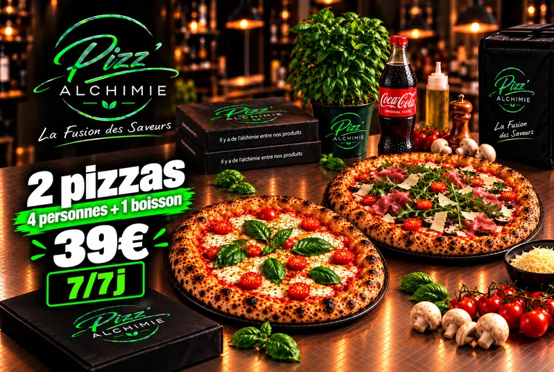 2 PIZZAS + 1 BOISSON
