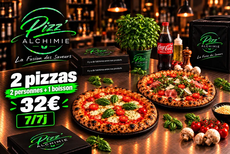 2 PIZZAS + 1 BOISSON