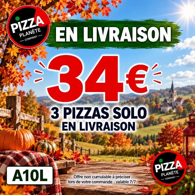 3 pizzas solo 