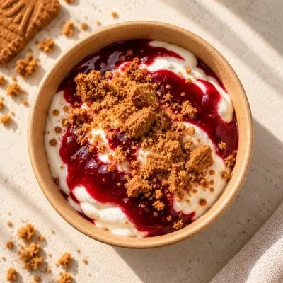 FROMAGE BLANC FRUITS ROUGES & SPÉCULOS 