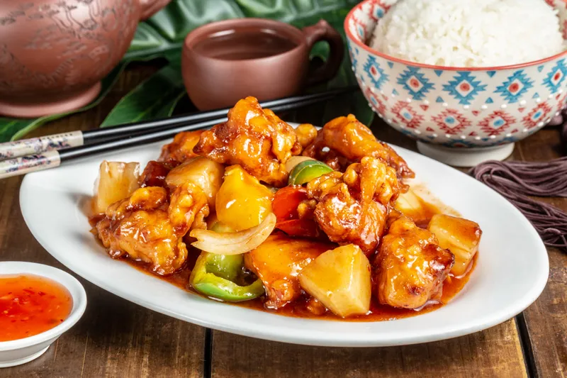 44.RIZ POULET SAUCE AIGRE-DOUX