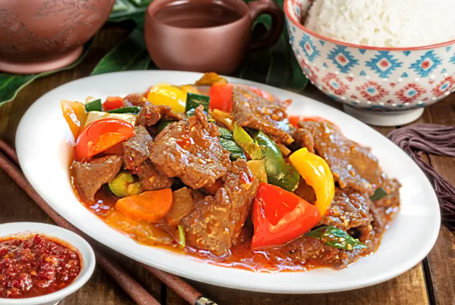 76.RIZ BOEUF SZETCHUAN