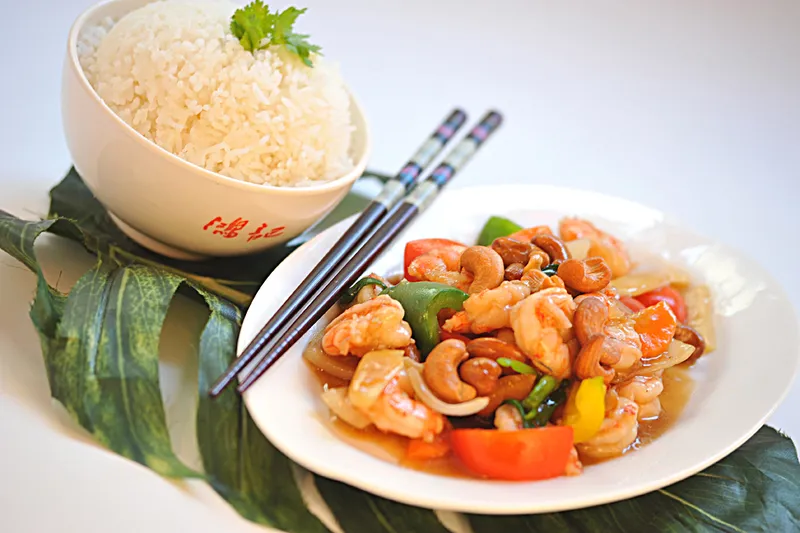 219.RIZ CREVETTES AUX NOIX DE CAJOU