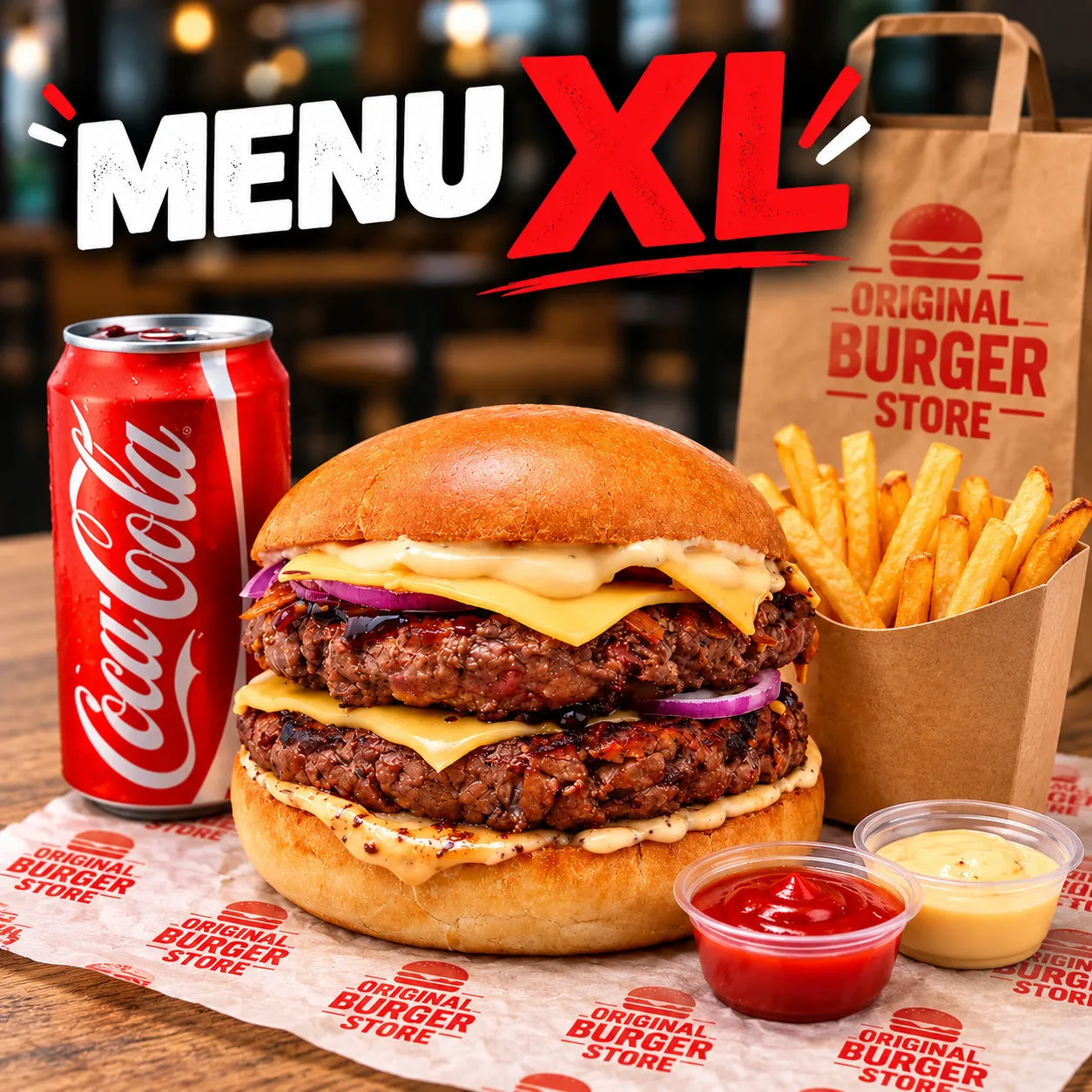 Menu burger xl EN LIVRAISON