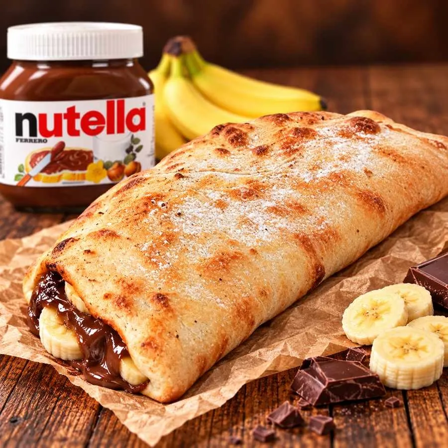 Pizza Nutella Banane